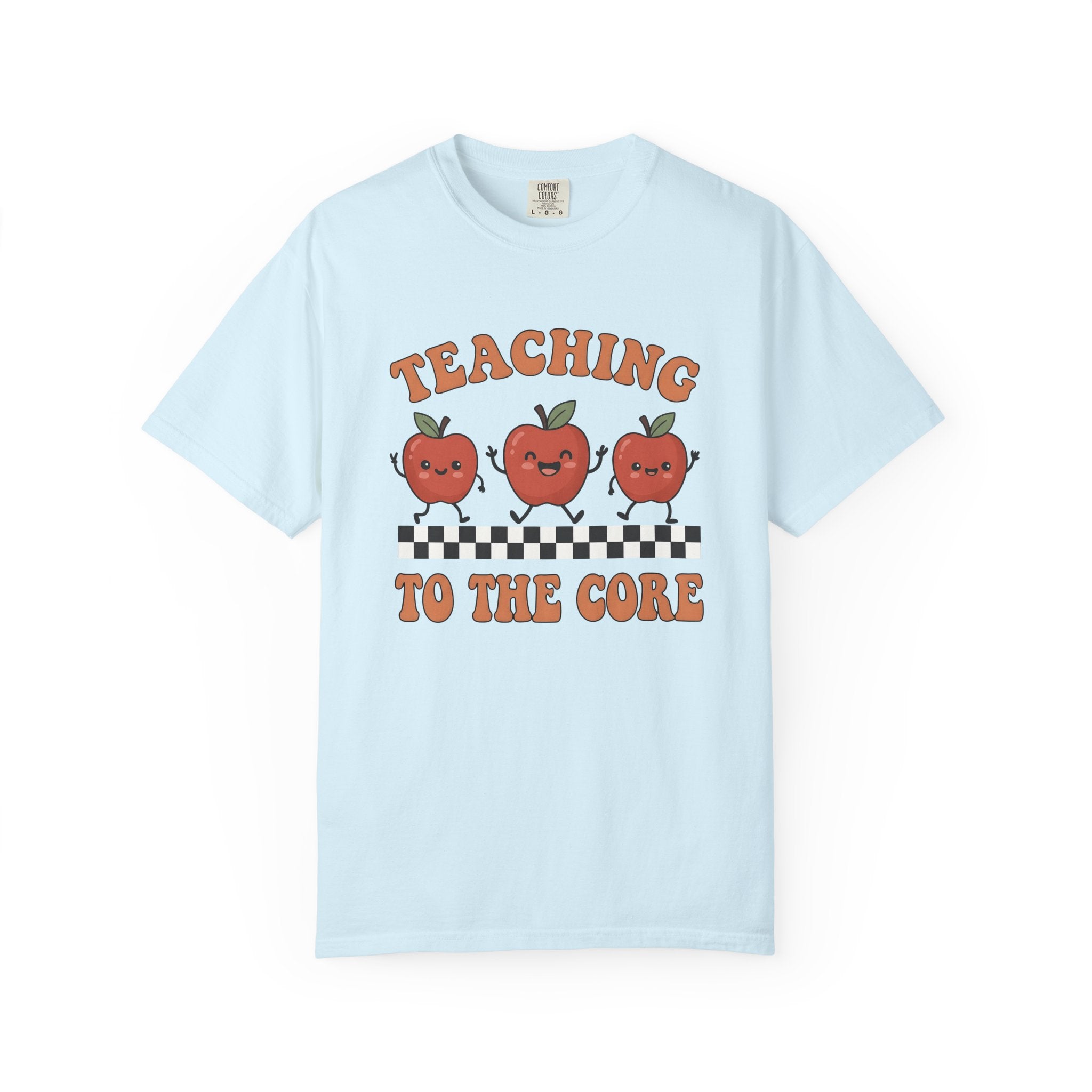 Cheerful Apples Shirt Teacher Thanks Gift Women Sweet Tee Apples T-Shirt Educator Enthusiast Cute Tshirt Appreciation Graphic Old School