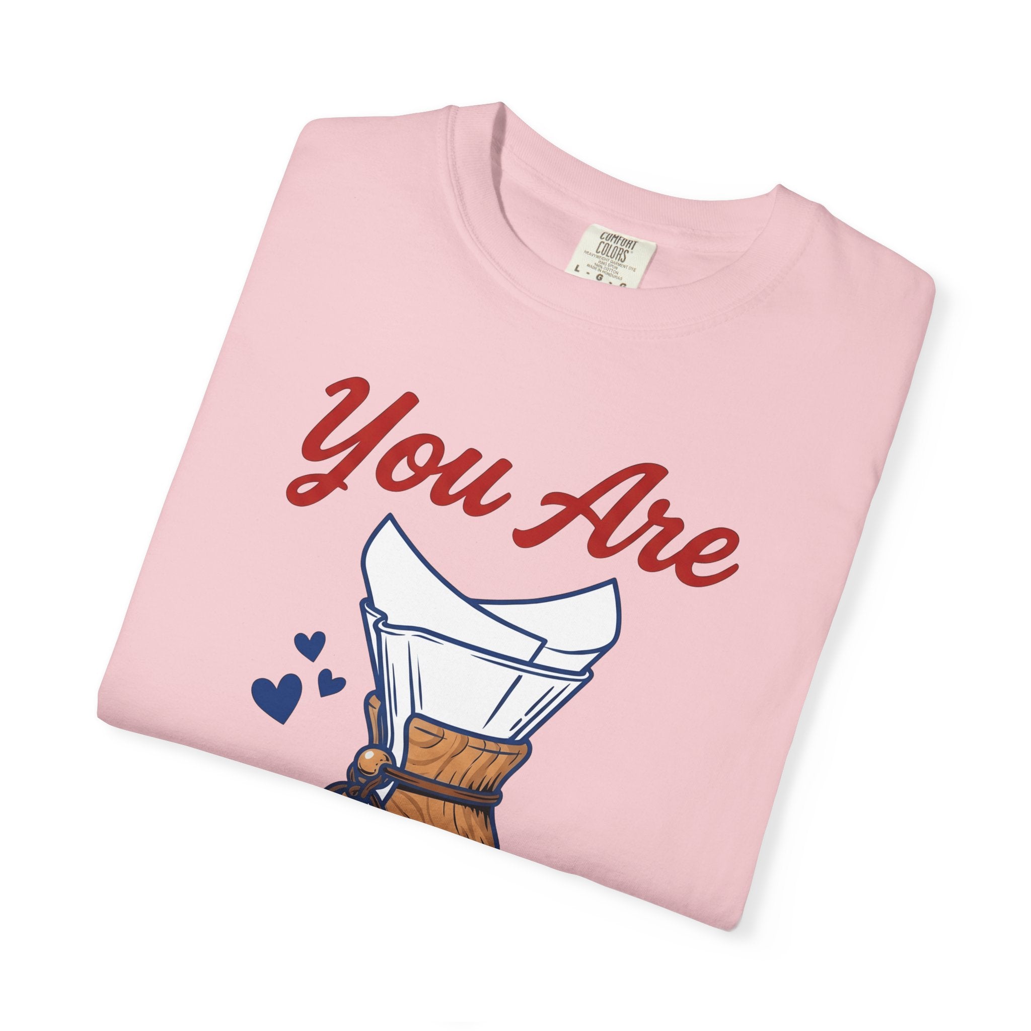 Drip Coffee Pot Shirt Coffee Baking Gift Women Sketch Tee Coffee Maker T-Shirt Coffee Fan Coffee Drawing Design Line Art Heart Shapes Tshirt