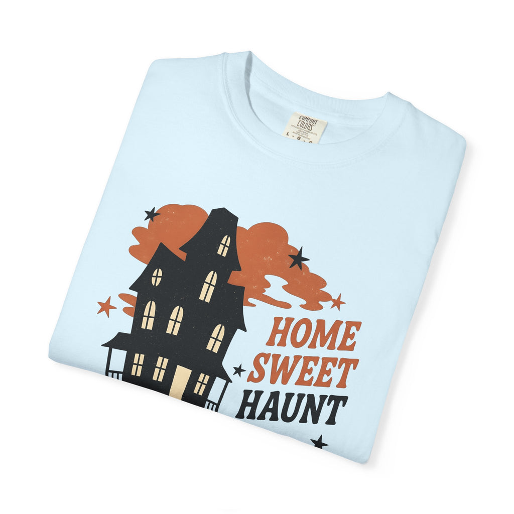 Ghost House Shirt Halloween Monster Gift Women Hand Drawn Tee Haunted House T-Shirt Horror Fan Spooky Tshirt Creature Graphic Sketch Skull
