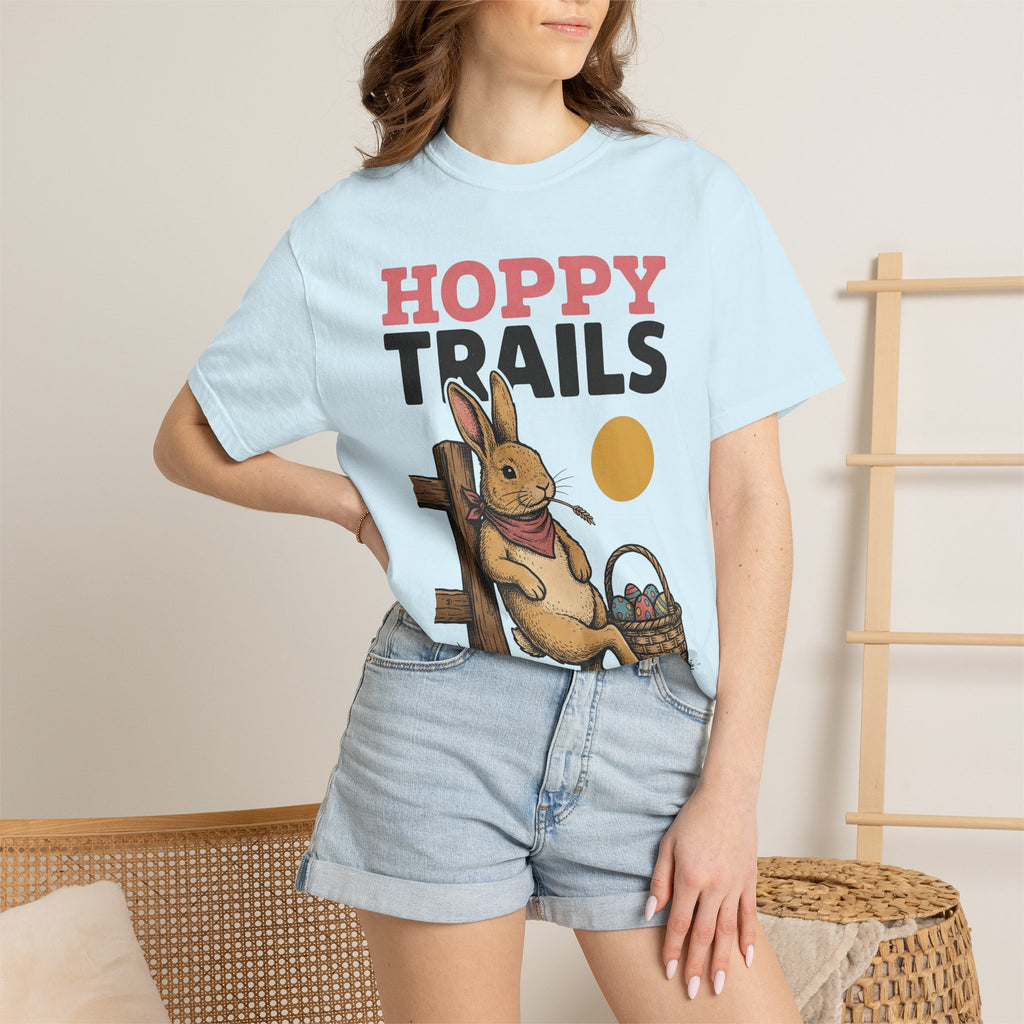 Bunny Illustration Shirt Easter Wildlife Gift Women Rustic Tee Rabbit T-Shirt Easter Fan Cottontail Tshirt Wildlife Graphic Line Art Egg