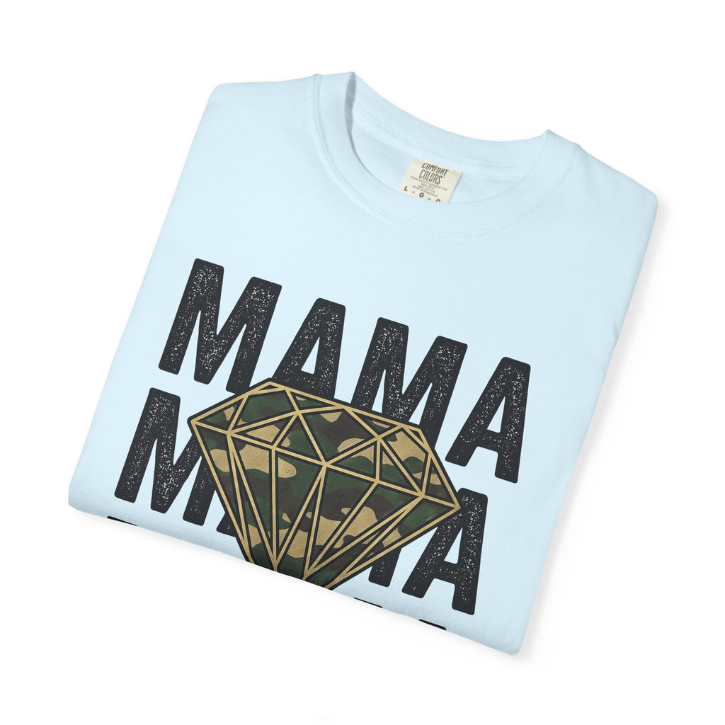 Diamond Design Shirt Mom Present Gift Women Vintage Tee Jewel T-Shirt Mother Fan Gemstone Tshirt Gift Graphic Classic Camo Tshirt