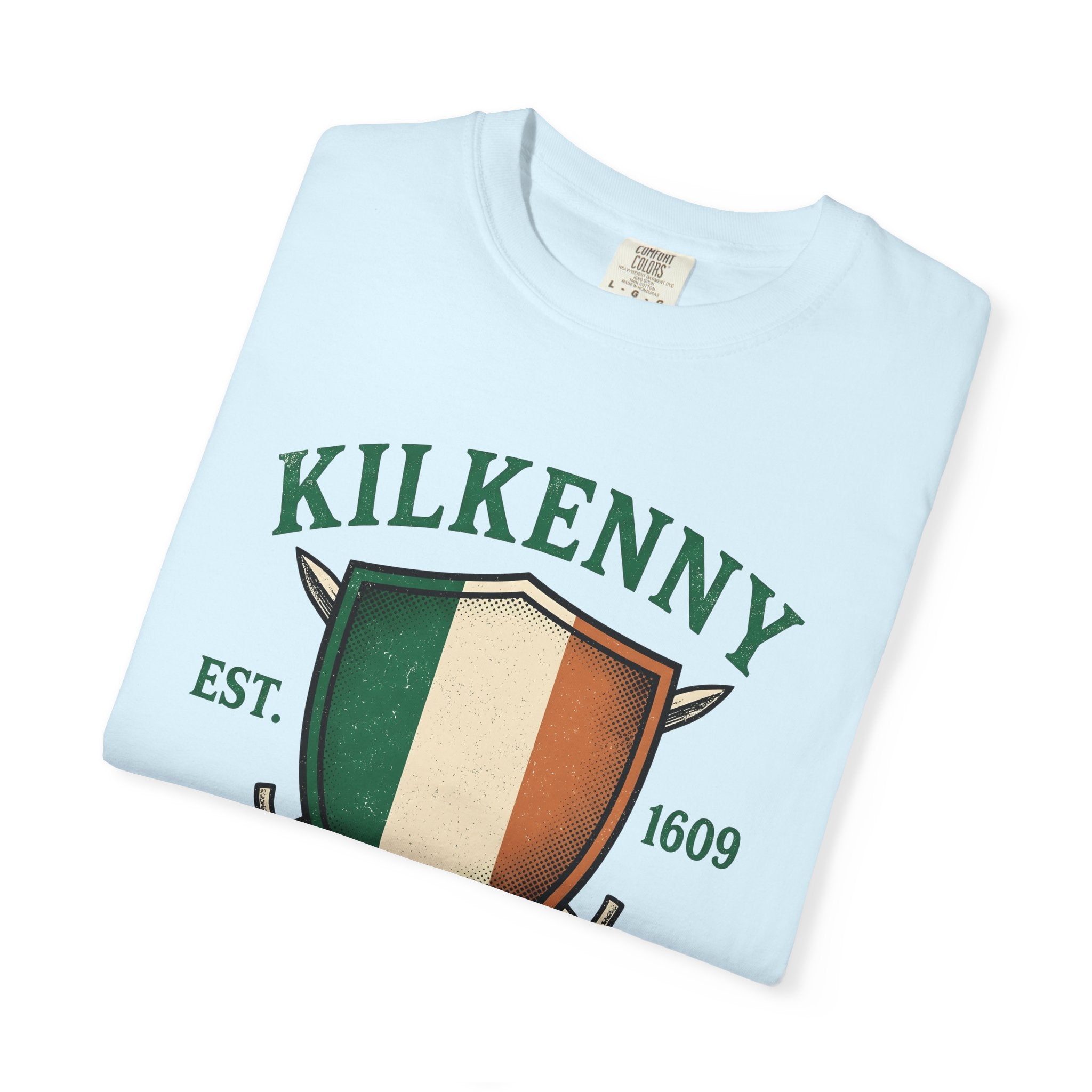 Irish Coat Shield Shirt St Patrick's Day Lineage Gift Women Hand Drawn Tee Crest T-Shirt Heritage Enthusiast Heraldic Tshirt Family Graphic