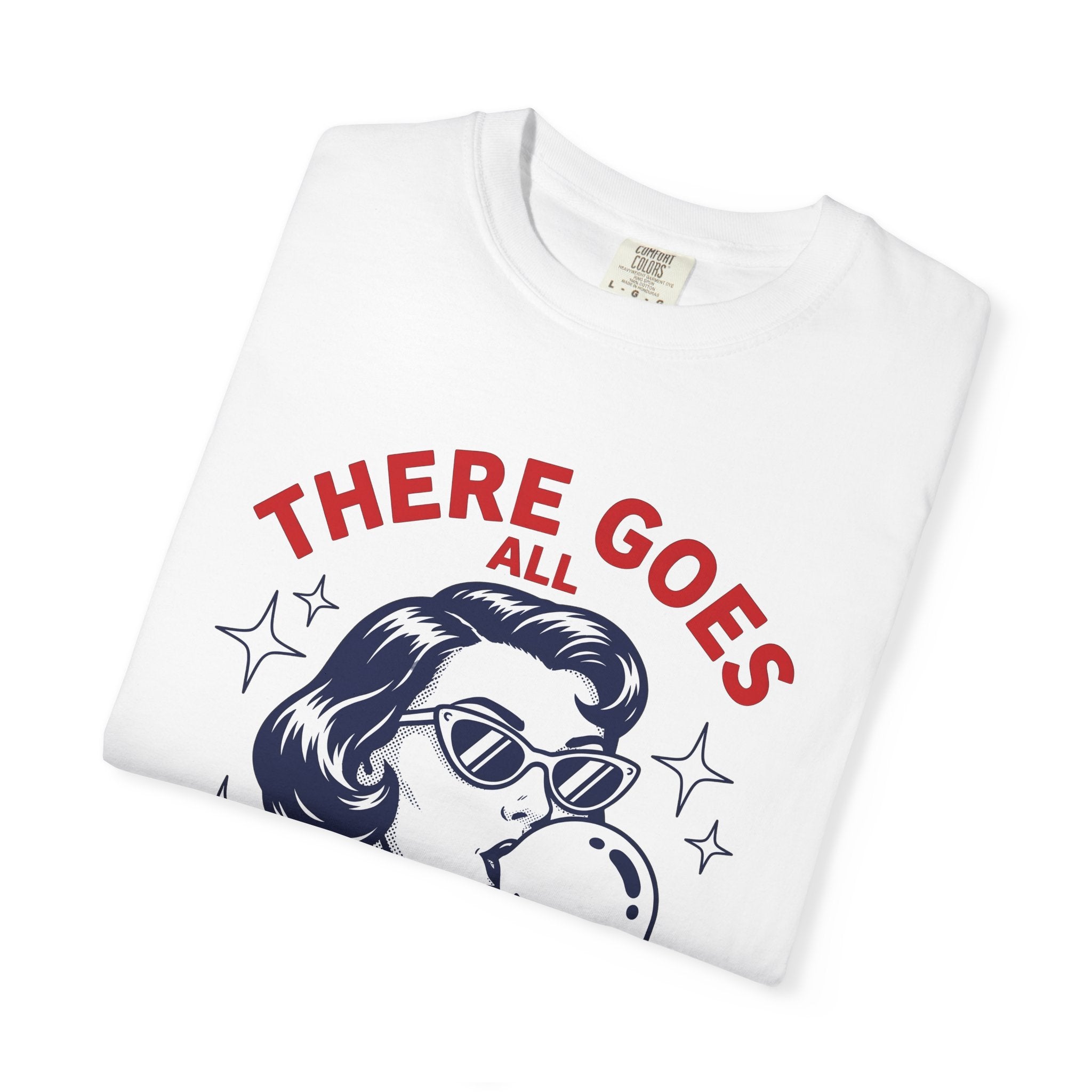 Retro Woman Bubblegum Shirt Funny Sarcasm Gift Women Pop Art Tee Retro Girl T-Shirt Humor Fan Comic Tshirt Sarcastic Graphic Vintage Stars