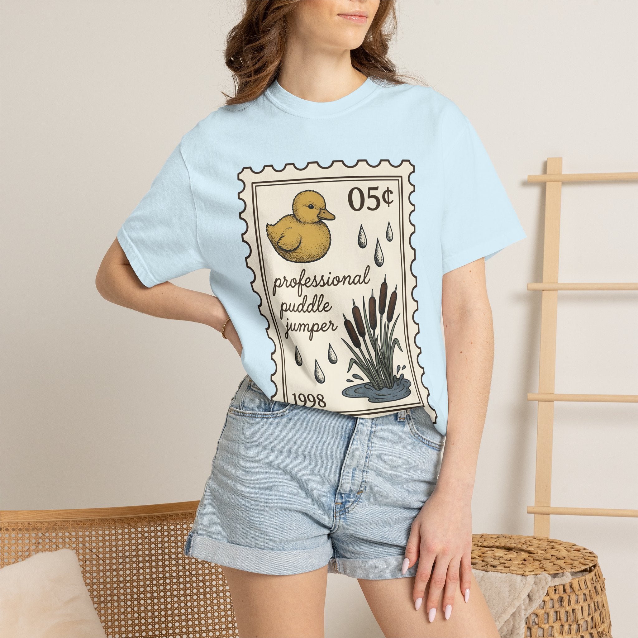 Duck Stamp Shirt Easter Animal Gift Women Vintage Tee Stamp T-Shirt Easter Fan Wildlife Tshirt Retro Tshirt Creature Graphic Hand Drawn