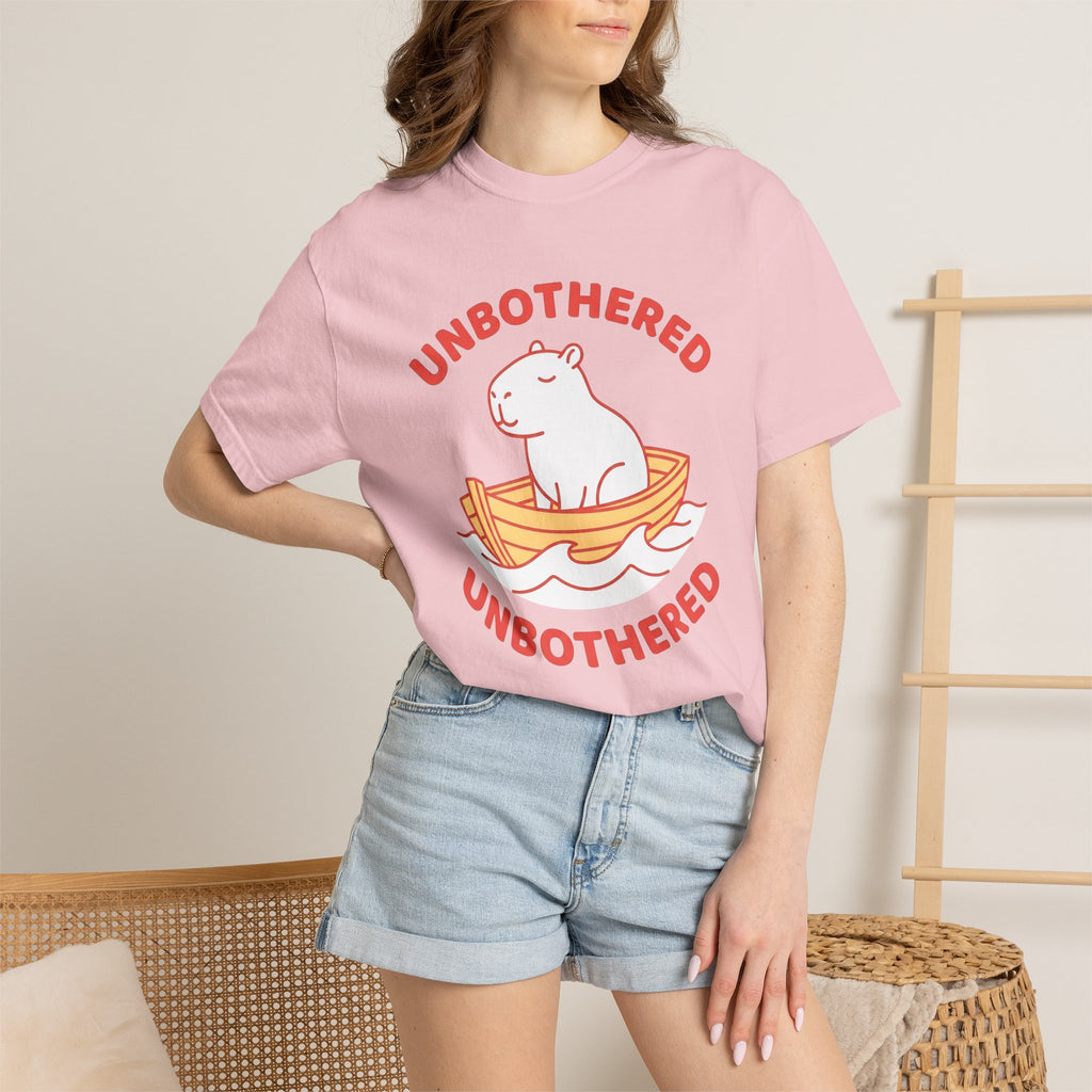 Capybara Canoe Shirt Funny Creatures Gift Women Charming Tee Rodent T-Shirt Humor Fan Cute Tshirt Animal Graphic Clean Sea Tshirt