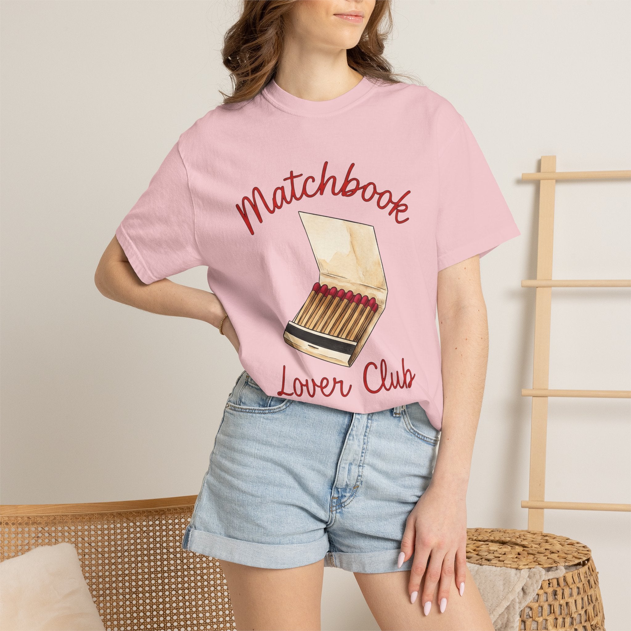 Matchbook Shirt Vintage Novelty Gift Women Sketch Tee Matchcover T-Shirt Retro Enthusiast Drawing Design Line Art Matches Tshirt