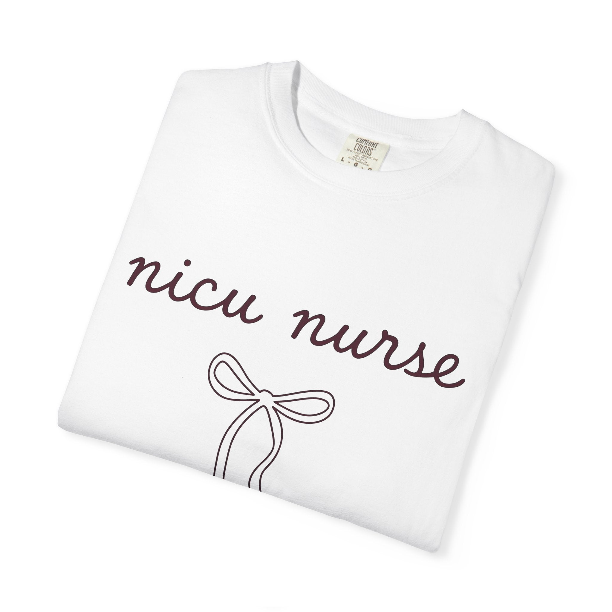 Bow Illustration Shirt Nurse Medicine Gift Women Basic Tee Bow T-Shirt Healthcare Enthusiast Simple Tshirt Medical Graphic Sleek Band Tshirt