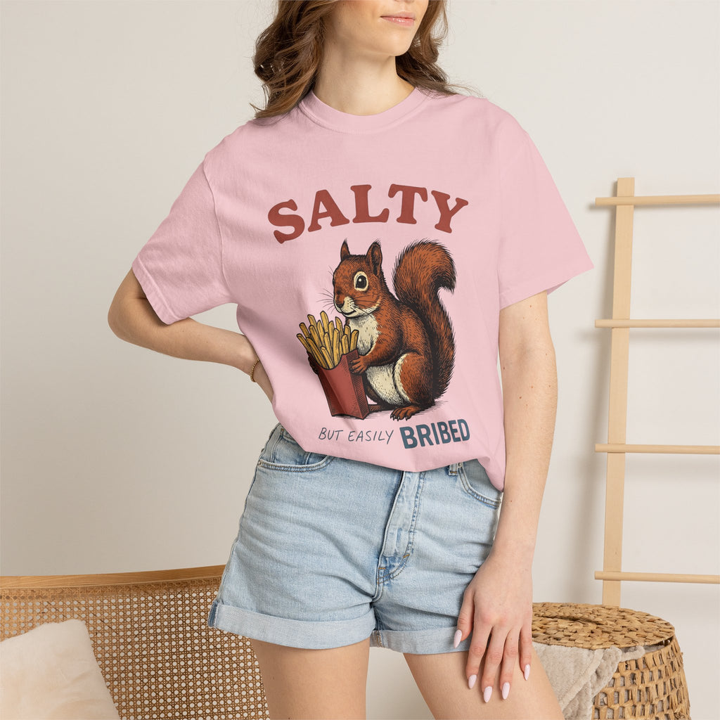 Squirrel Fries Shirt Funny Animal Gift Women Vintage Tee Fried Squirrel T-Shirt Humor Fan Retro Tshirt Wildlife Graphic Hand Drawn Food
