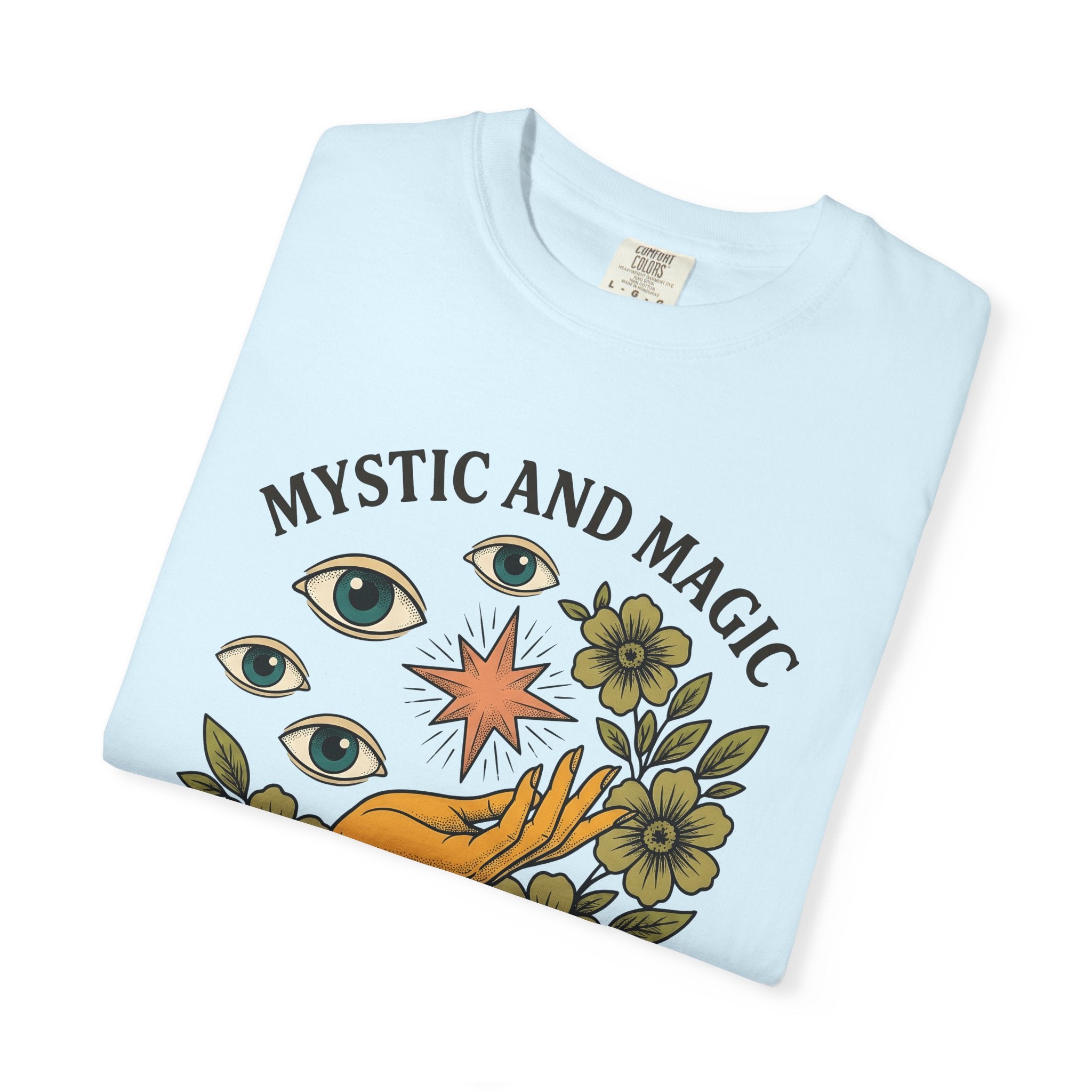 Hand Eye Bloom Shirt Boho Chic Wellness Gift Women Rustic Tee Flower T-Shirt Bohemian Enthusiast Country Tshirt Wellness Graphic Folk