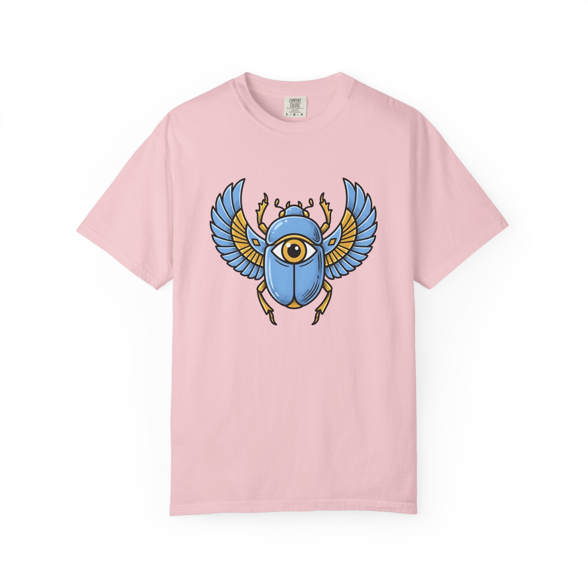 Beetle Shirt Boho Chic Occult Gift Women Line Art Tee Bug T-Shirt Bohemian Fan Minimalist Tshirt Mystic Graphic Hand Drawn Eye Tshirt