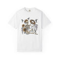 Skull Blossoms Shirt Halloween Garden Gift Women Bohemian Tee Sugar Skull T-Shirt Horror Fan Boho Tshirt Yard Graphic Retro Hummingbird