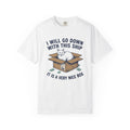 Feline Box Shirt Cat Satire Gift Women Doodle Tee Cat Box T-Shirt Cat Fan Cartoon Tshirt Parody Graphic Classic Cushioned Chips Tshirt