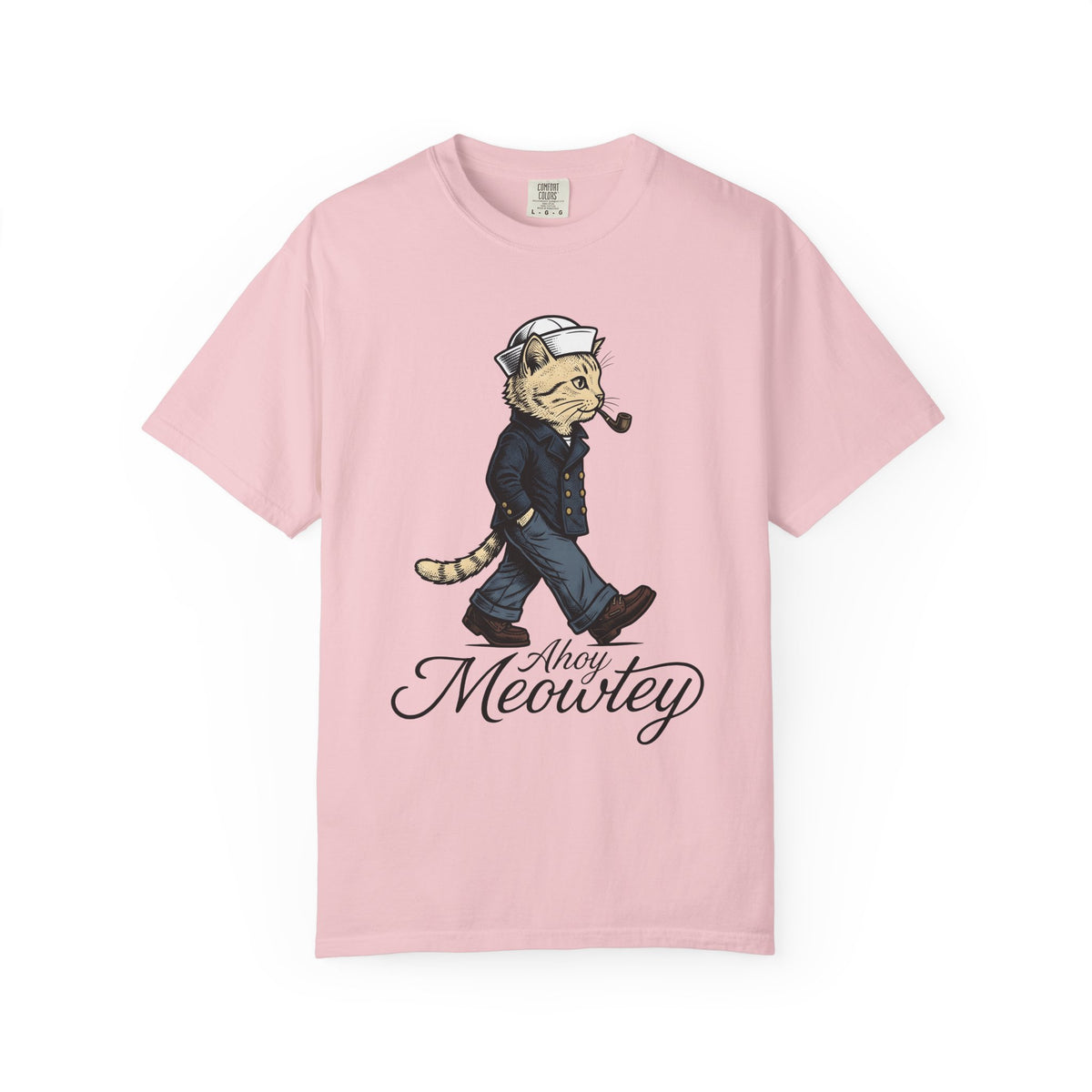 Sailor Cat Shirt Cat Humor Unisex Gift Vintage Tee Kitty Cat T-Shirt Feline Fan