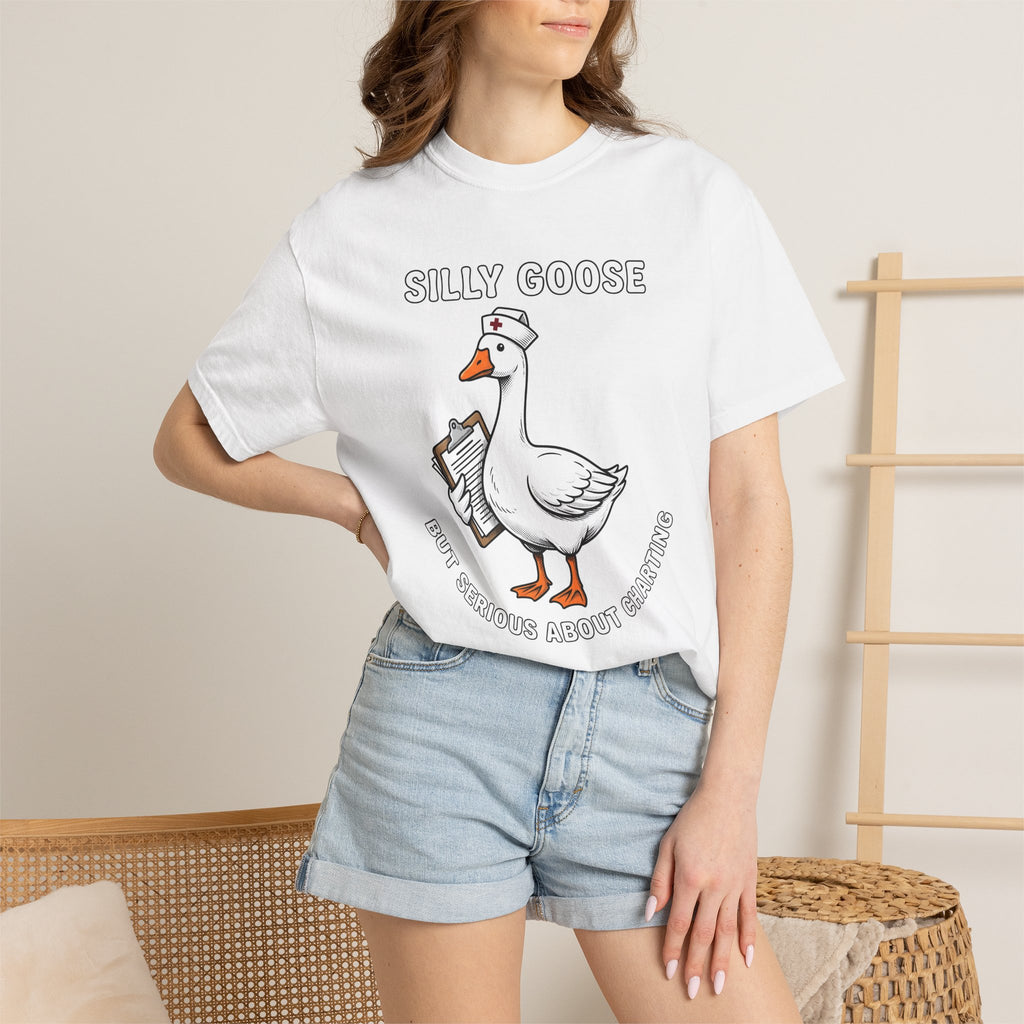 Nurse Duck Shirt Nurses Wildlife Gift Women Comic Tee Duckling T-Shirt Nursing Enthusiast Cartoon Tshirt Animal Graphic Line Art Notepad