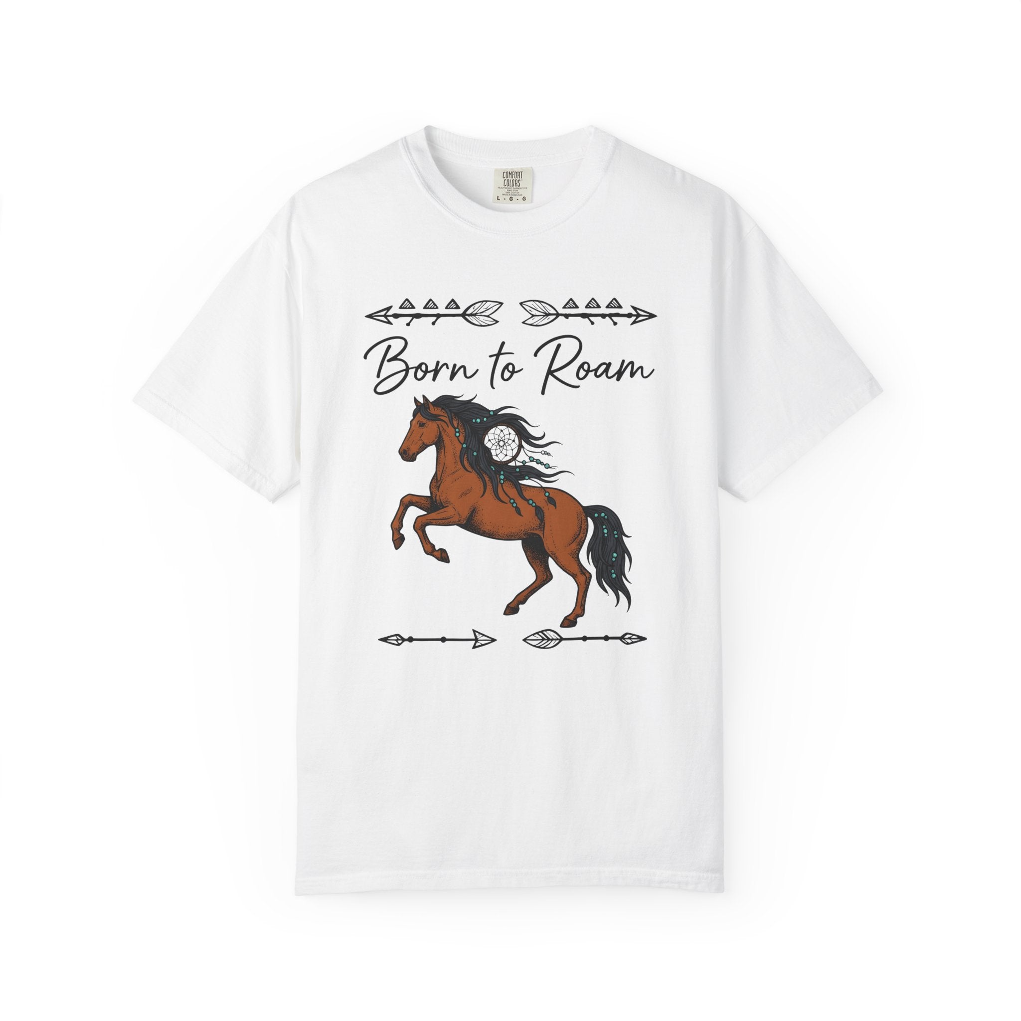 Horse Graphic Shirt Cowgirl Western Gift Women Boho Tee Equine T-Shirt Rodeo Fan Hippie Tshirt Cowboy Graphic Vintage Arrow Tshirt