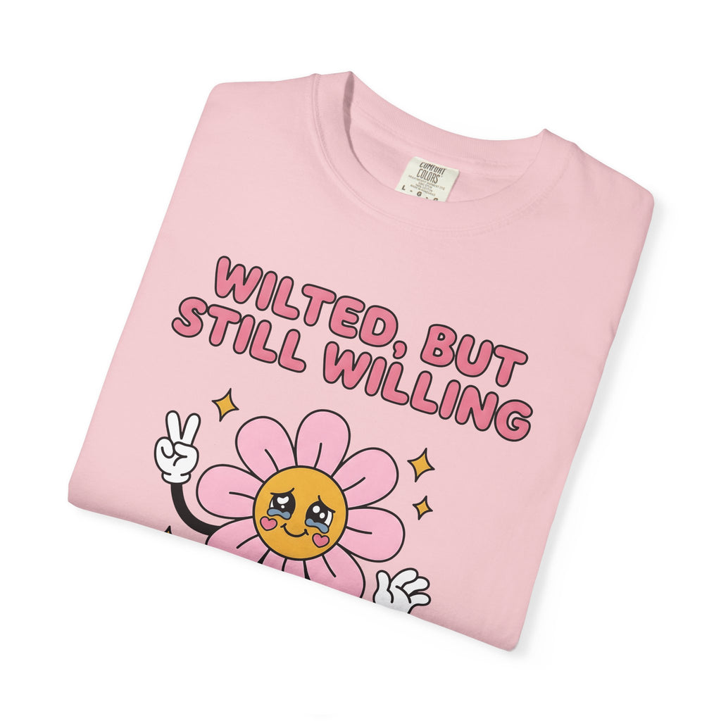 Cute Flower Shirt Funny Inspiration Gift Women Chibi Tee Blossom T-Shirt Comedian Fan Cartoon Tshirt Motivational Graphic Vintage Glitter