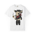 Skull Cowboy Shirt Cowgirl Country Gift Women Line Art Tee Sugar Skull T-Shirt Rodeo Fan Tattoo Graphic Tshirt Old School Neckerchief Tshirt