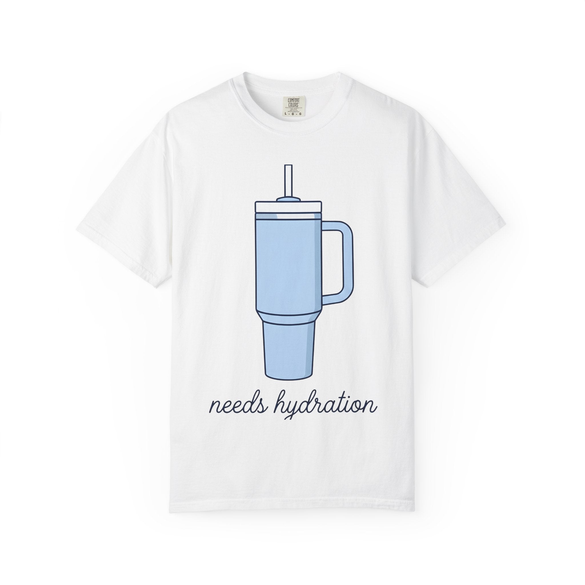 Hydration Bottle Shirt Drinks Lifestyle Gift Women Basic Tee Water Bottle T-Shirt Beverage Fan Water Bottle Tshirt Lifestyle Graphic Trendy