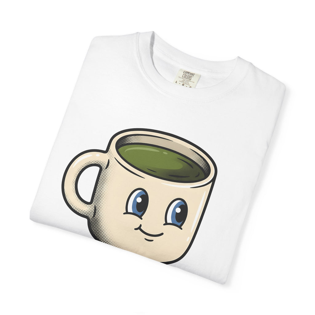Coffee Mug Mascot Shirt Coffee Cowgirl Gift Women Cute Tee Mascot T-Shirt Coffee Fan Kawaii Tshirt Rodeo Graphic Comic Western Boots Tshirt