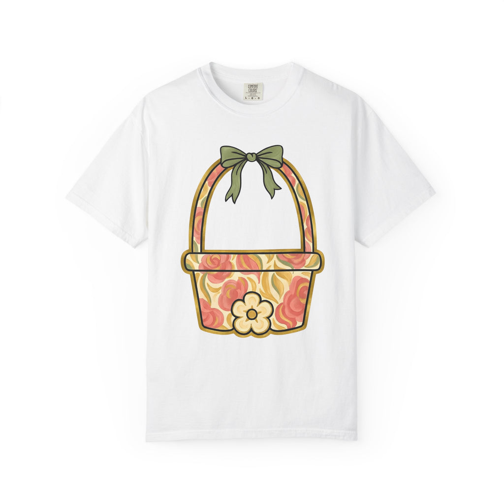 Flower Bouquet Shirt Easter Botany Gift Women Indie Tee Floral Arrangement T-Shirt Spring Fan Floral Design Botanical Graphic Vintage Tie