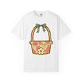 Flower Bouquet Shirt Easter Botany Gift Women Indie Tee Floral Arrangement T-Shirt Spring Fan Floral Design Botanical Graphic Vintage Tie