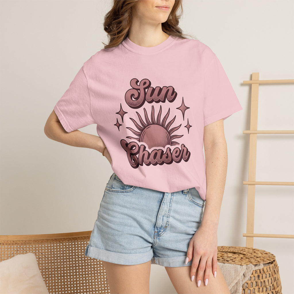 Sun Illustration Shirt Sun Home Decor Gift Women Mid Century Tee Solar T-Shirt Sunshine Fan Retro Tshirt Decor Graphic Rustic Star Shapes