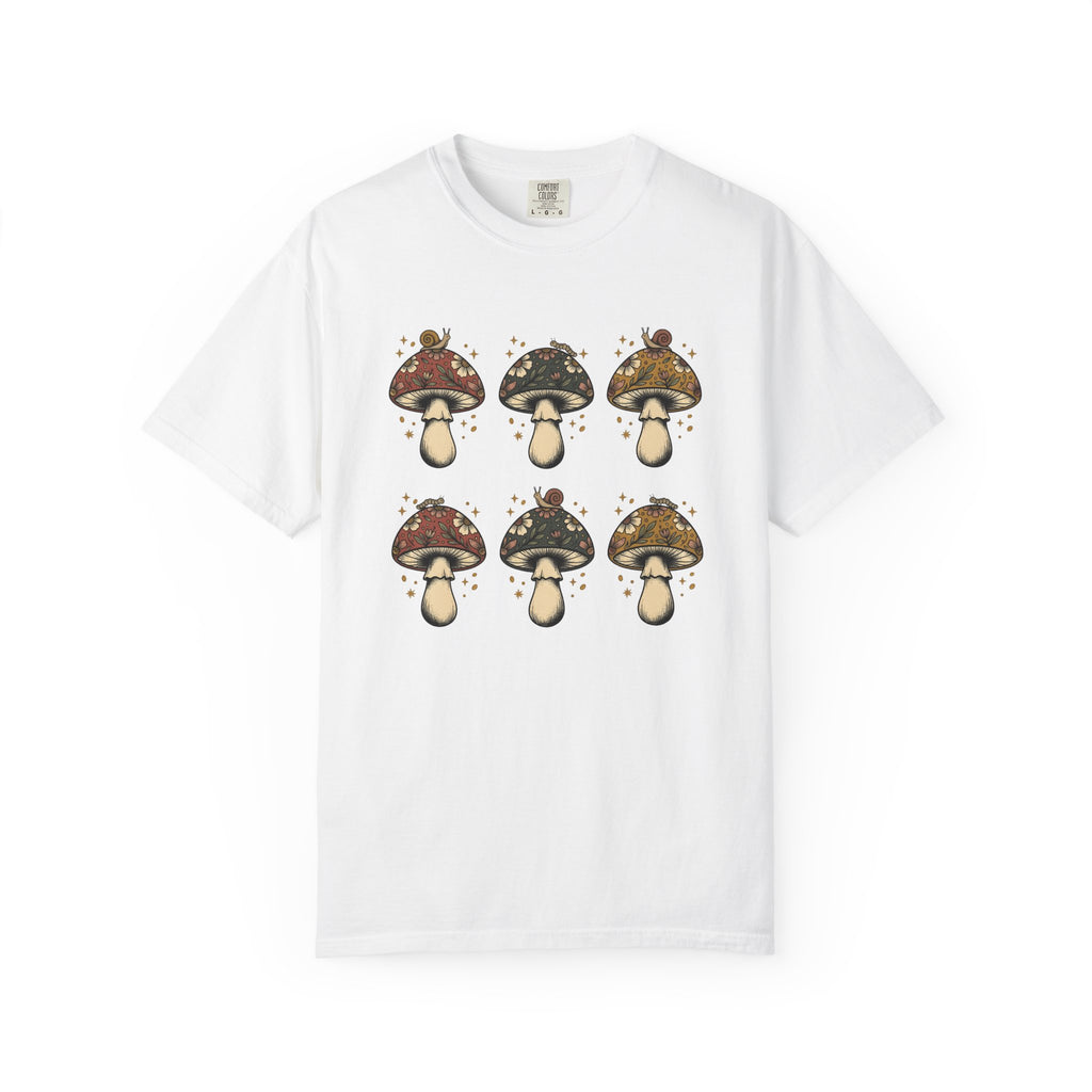 Toadstool Flower Shirt Animals & Flowers Plants Gift Women Free Spirit Tee Mushroom T-Shirt Flower Fan Botanical Tshirt Flora Graphic