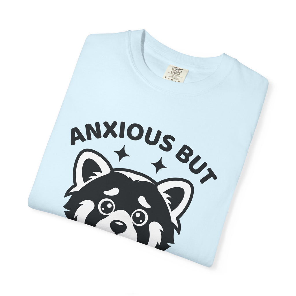 Sad Red Panda Shirt Funny Animal Gift Women Cartoon Tee Panda T-Shirt Humor Fan Comic Tshirt Wildlife Graphic Kawaii Stars Tshirt