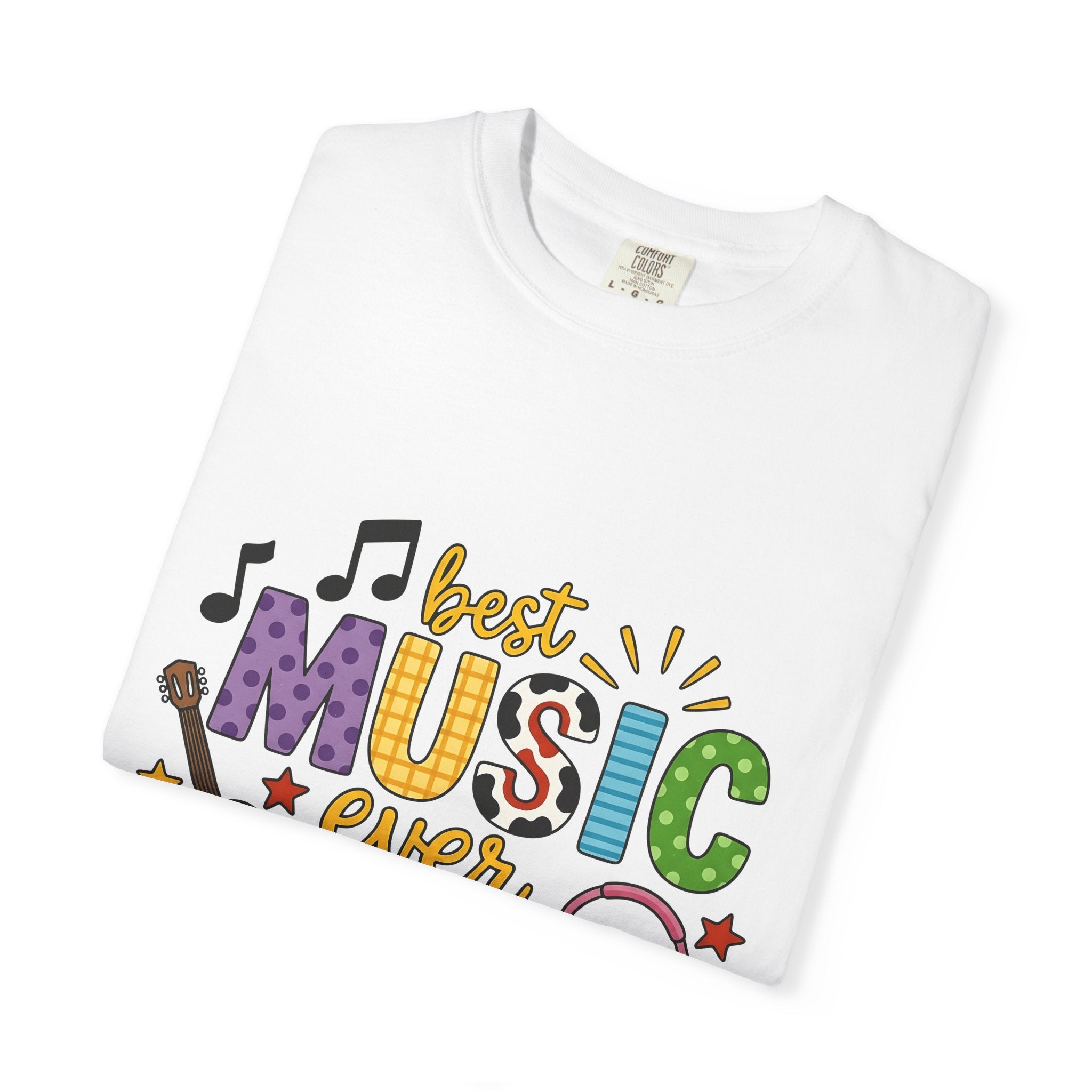 Musical Instruments Shirt Music Teacher Artist Gift Women Comic Tee Guitar T-Shirt Music Educator Enthusiast Cartoon Tshirt Artist Graphic