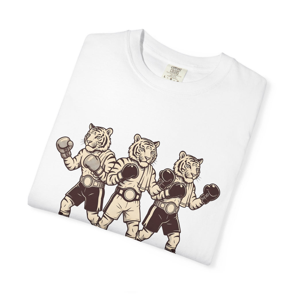 Boxing Cat Shirt Sports Creatures Gift Women Nostalgic Tee Fighting Cat T-Shirt Athlete Fan Boxer Graphic Creature Graphic Outline Sparring