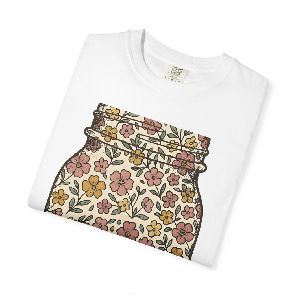 Flower Jar Shirt Easter Blossoms Gift Women Hippie Tee Vase T-Shirt Spring Fan Bohemian Tshirt Floral Graphic Retro Garden Flowers Tshirt
