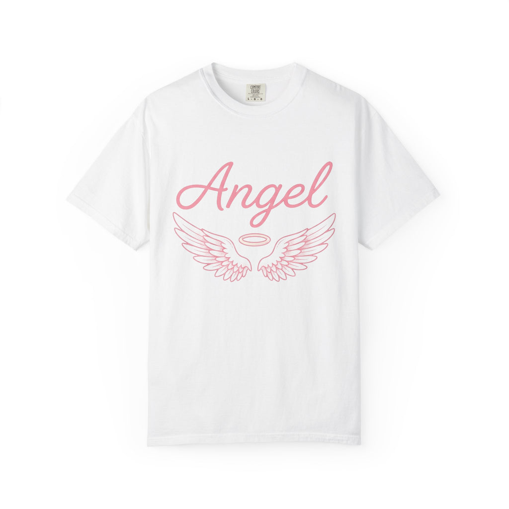 Angel Wings Shirt Angel Holistic Gift Women Playful Tee Feathered Wings T-Shirt Spiritual Fan Whimsical Tshirt Wellness Graphic Neat Halo
