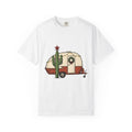 Succulent Trailer Shirt Camping Holiday Gift Women Hippie Tee Succulent Cart T-Shirt Camper Fan Boho Tshirt Christmas Graphic Retro Garland