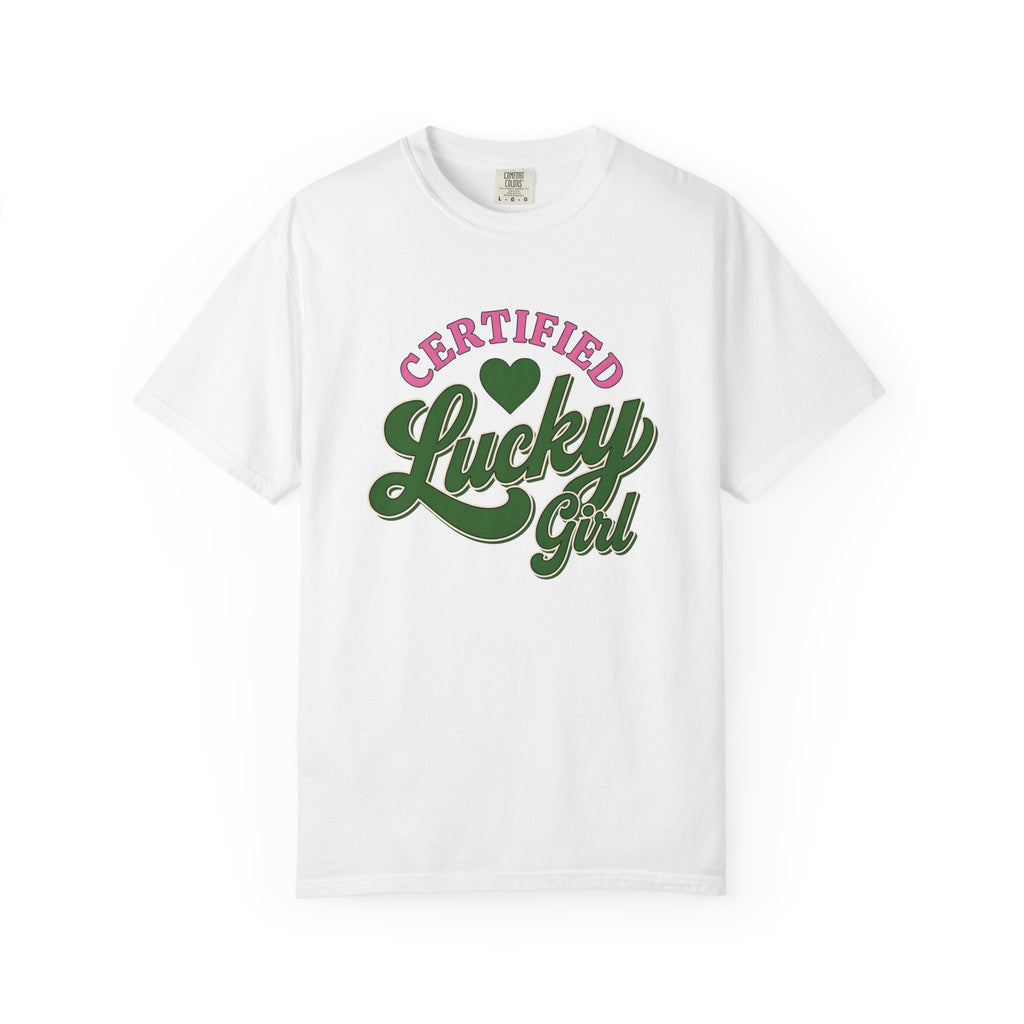 Heart Symbol Shirt St Patrick's Day Amulet Gift Women Strong Lettering Tee Love T-Shirt Shamrock Fan Heart Typography Tshirt Talisman