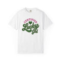 Heart Symbol Shirt St Patrick's Day Amulet Gift Women Strong Lettering Tee Love T-Shirt Shamrock Fan Heart Typography Tshirt Talisman