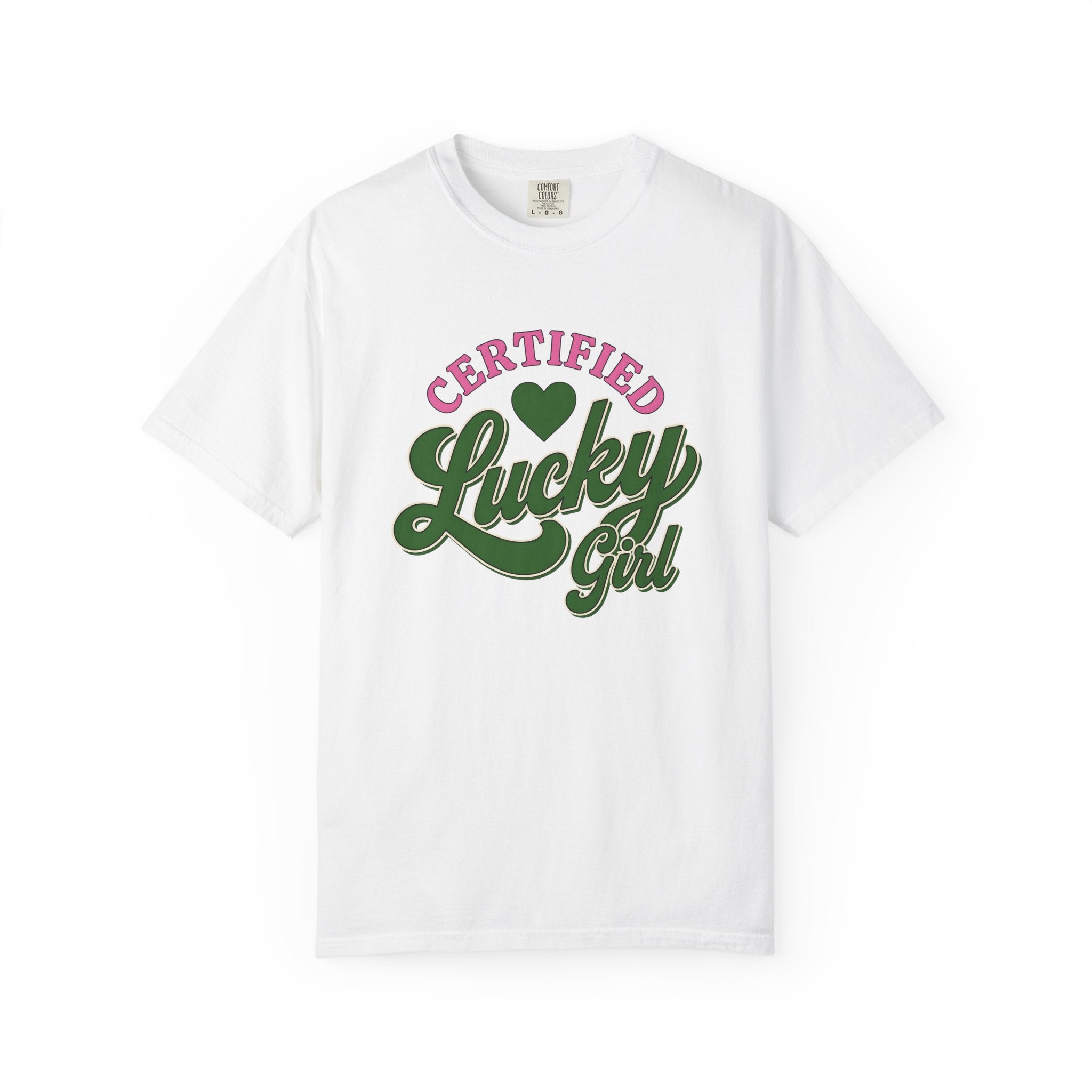 Heart Symbol Shirt St Patrick's Day Amulet Gift Women Strong Lettering Tee Love T-Shirt Shamrock Fan Heart Typography Tshirt Talisman