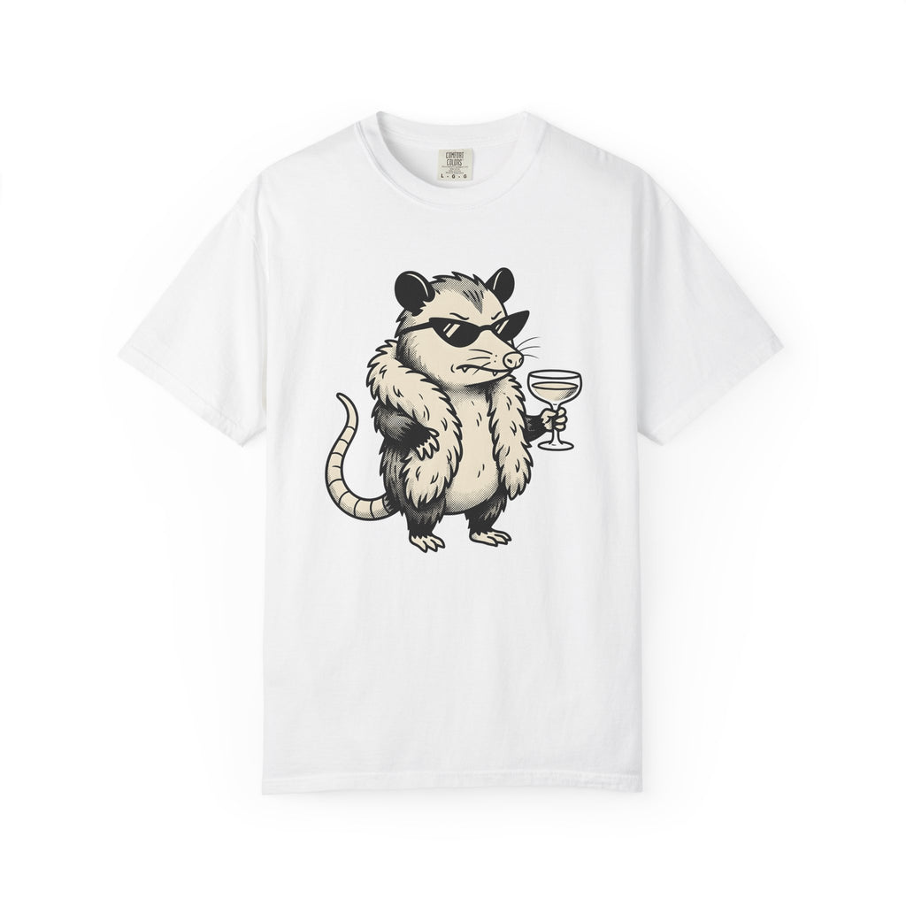 Opossum Sunglasses Shirt Cute Animal Gift Women Cartoon Tee Possum T-Shirt Kawaii Fan Cartoonish Tshirt Creature Graphic Vintage Cocktail