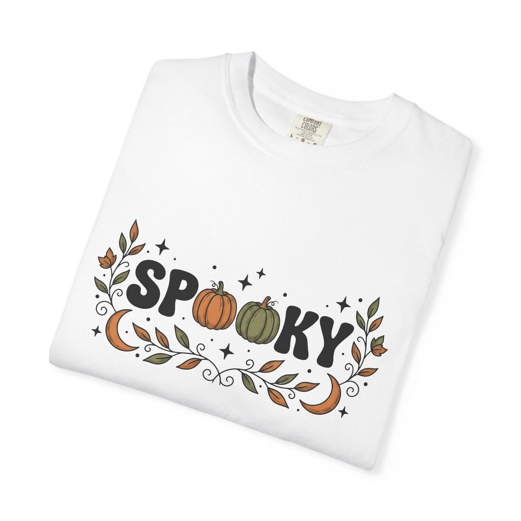 Pumpkin Clipart Shirt Boho Chic Autumn Gift Women Folk Tee Gourd T-Shirt Bohemian Fan Hand Drawn Tshirt Fall Graphic Line Art Crescent