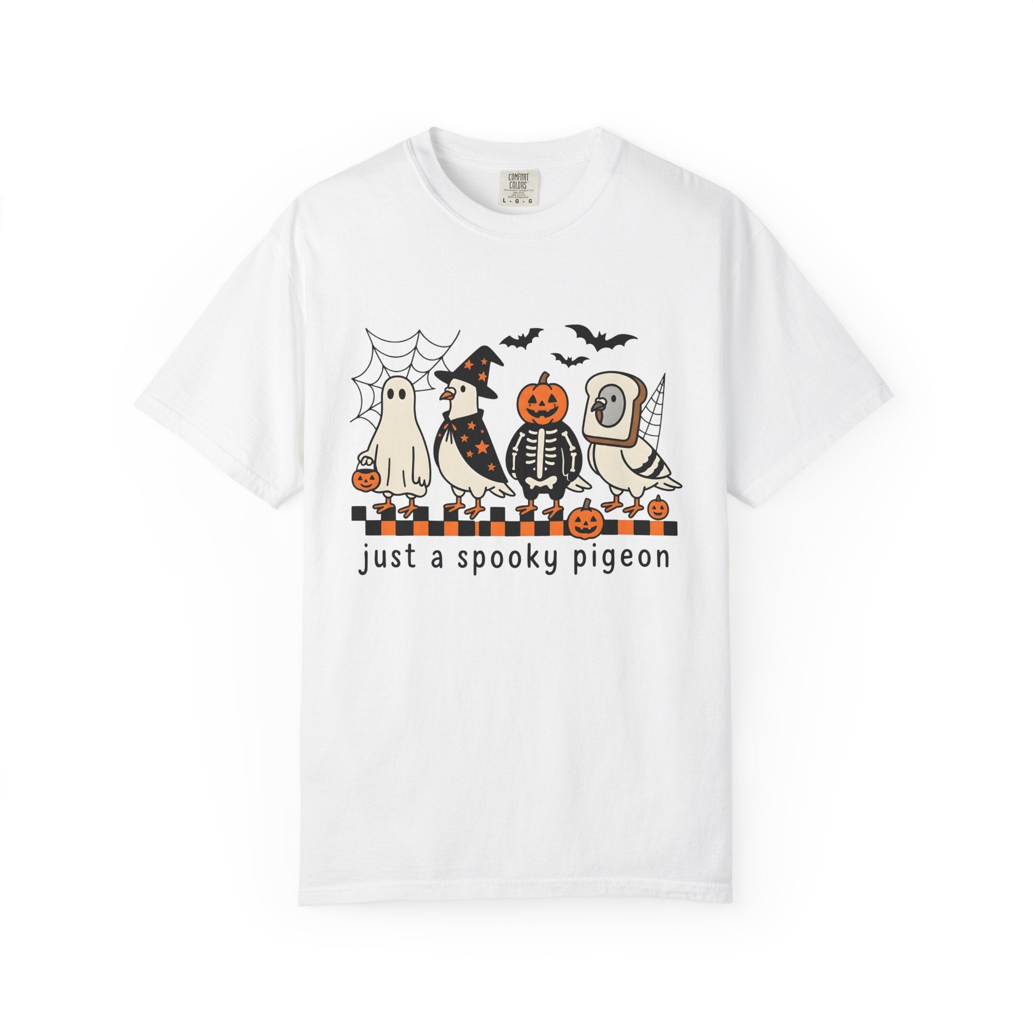Columbidae Apparel Shirt Halloween Critter Gift Women Line Art Tee Pigeon T-Shirt Spooky Fan Illustration Tshirt Creature Graphic Anime Fall