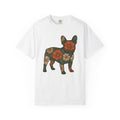 French Bulldog Shirt Dog Botanical Gift Women Rustic Tee Bouledogue T-Shirt Dog Fan Vintage Tshirt Floral Graphic Retro Flower Tshirt