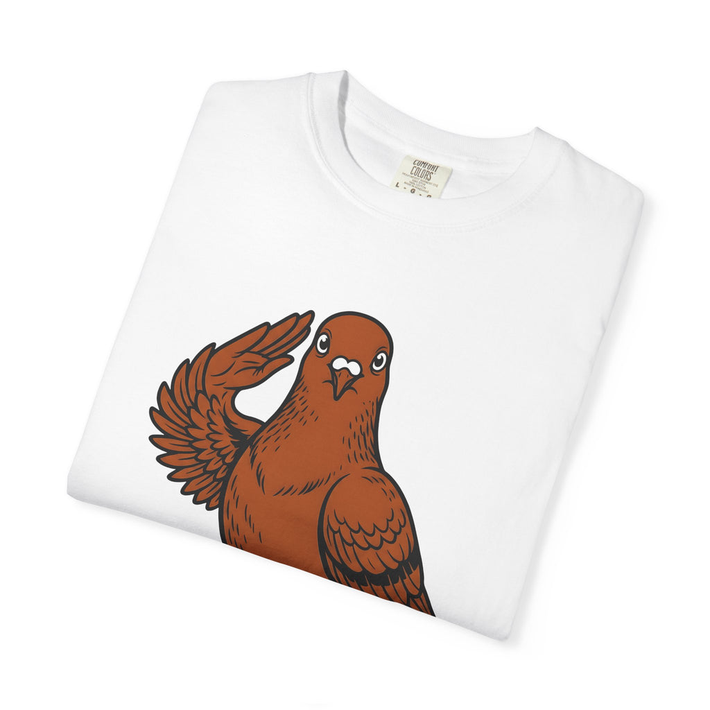 Salute Bird Shirt Funny Pet Gift Women Comic Tee Bird T-Shirt Humor Fan Cartoon Tshirt Animal Graphic Vintage Funny Tshirt
