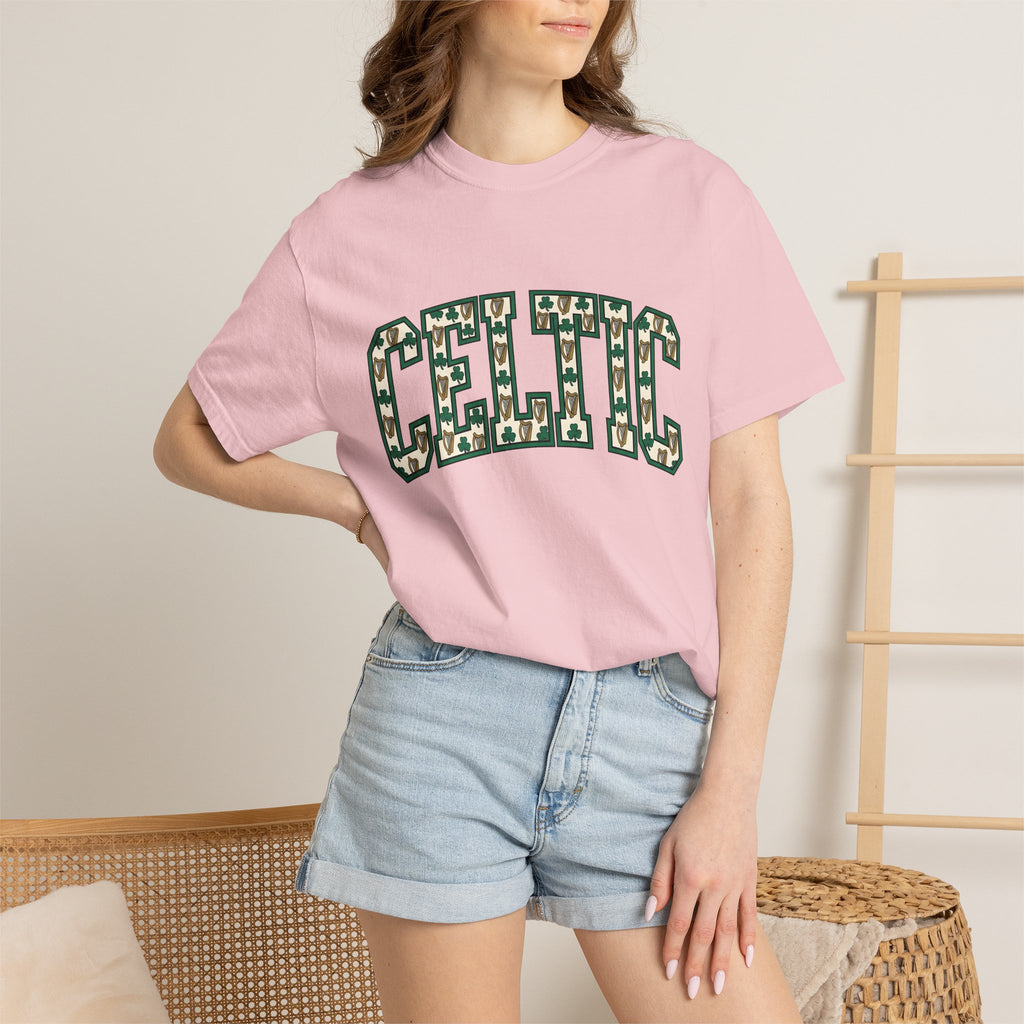 Lucky Beer Glass Shirt St Patrick's Day Celtic Gift Women Modern Tee Beer Mug T-Shirt Irish Fan Pint Glass Tshirt Celtic Heritage Graphic