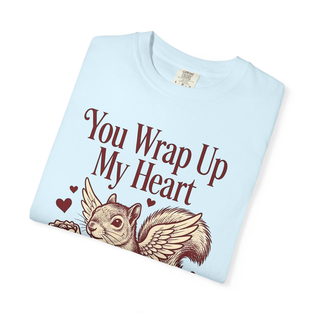 Winged Squirrel Shirt Valentine's Day Animal Gift Women Vintage Tee Flying Squirrel T-Shirt Valentine Fan Retro Tshirt Animal Graphic Hand