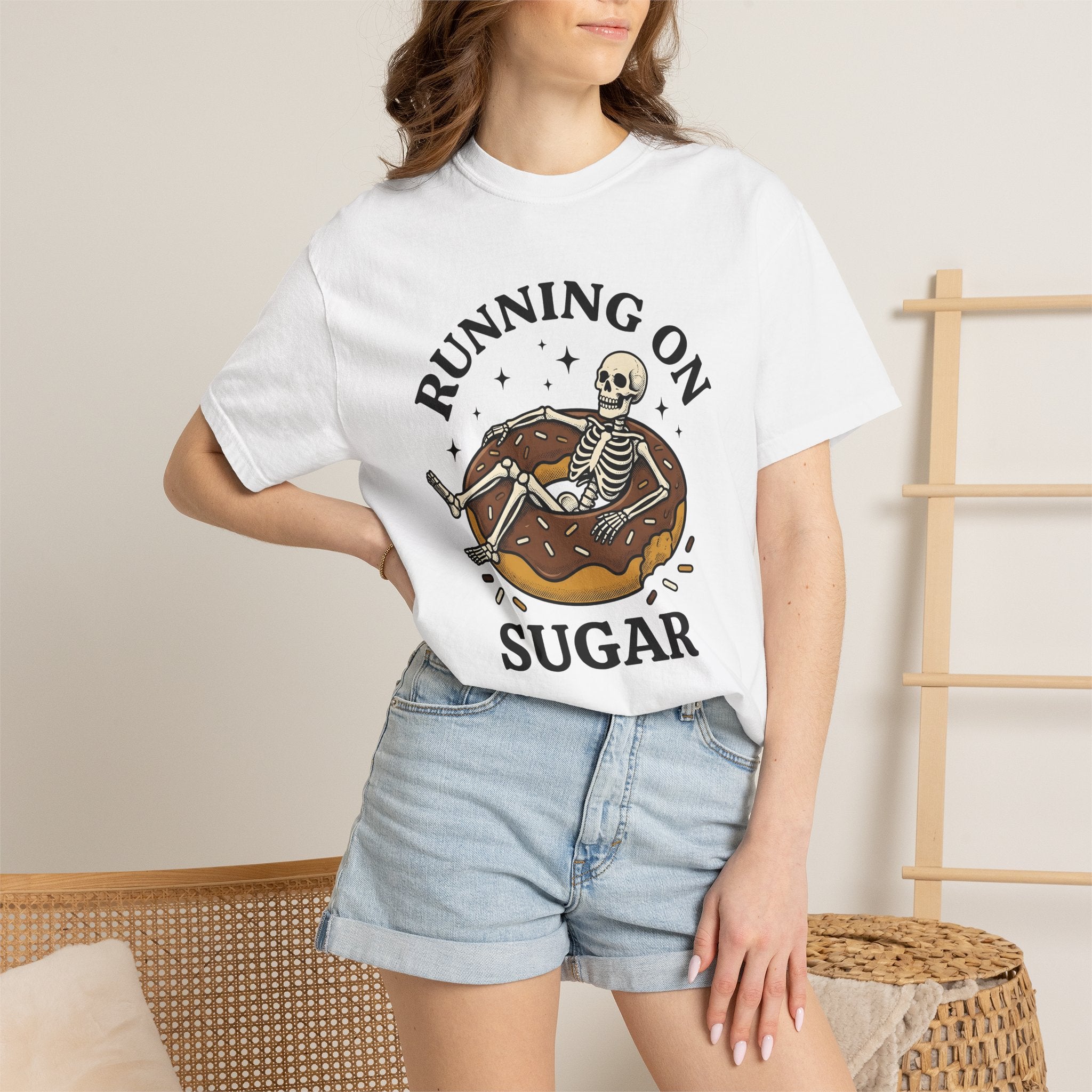 Skeleton Pastry Shirt Desserts Fun Gift Women Heritage Tee Sugar Skull T-Shirt Sweets Fan Retro Tshirt Humorous Graphic Vintage-Inspired