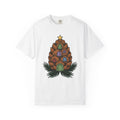 Pinecone House Shirt Christmas Woodland Gift Women Whimsical Tee Pinecone T-Shirt Winter Fan Fantasy Graphic Tshirt Hand Drawn Star Tshirt