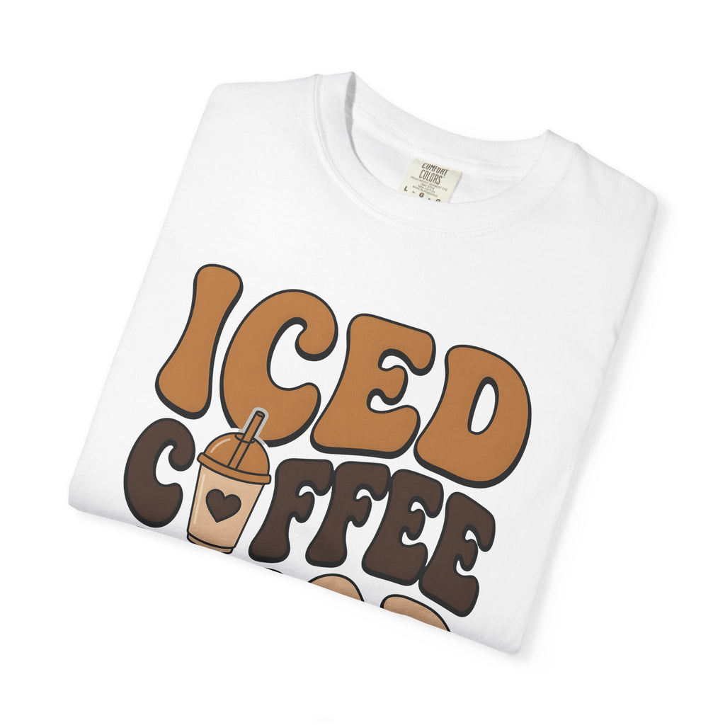 Cold Brew Cup Shirt Coffee Liquid Gift Women Retro Tee Cold Brew T-Shirt Coffee Fan Vintage Tshirt Fluid Graphic Sketch Romance Icon Tshirt