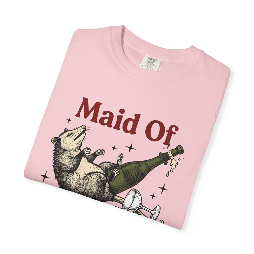 Possum Champagne Shirt Funny Wedding Gift Women Vintage Tee Champagne T-Shirt Humor Fan Retro Tshirt Marriage Graphic Hand Drawn Wine Glass