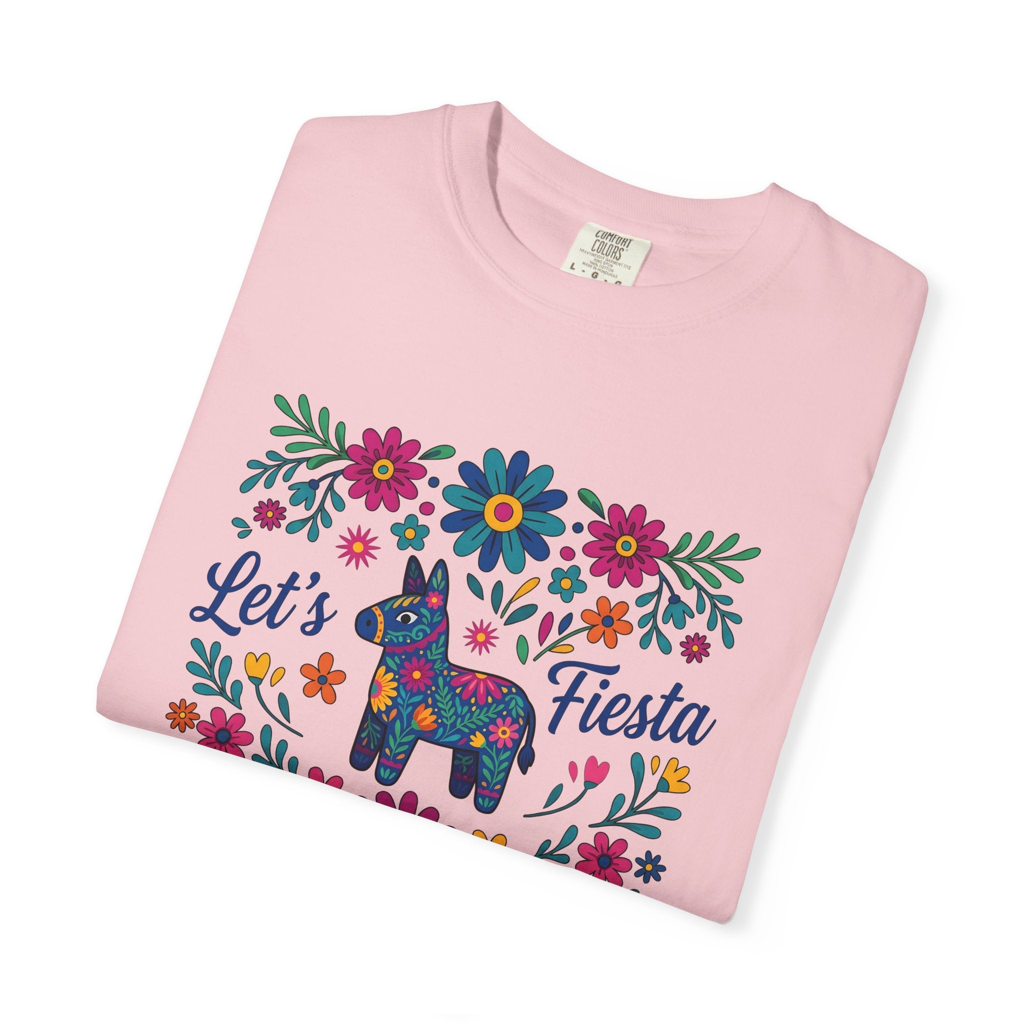 Mule Flower Shirt Fiesta Celebration Gift Women Traditional Tee Flower T-Shirt Party Fan Vintage Tshirt Festive Graphic Bold Bright Blossoms