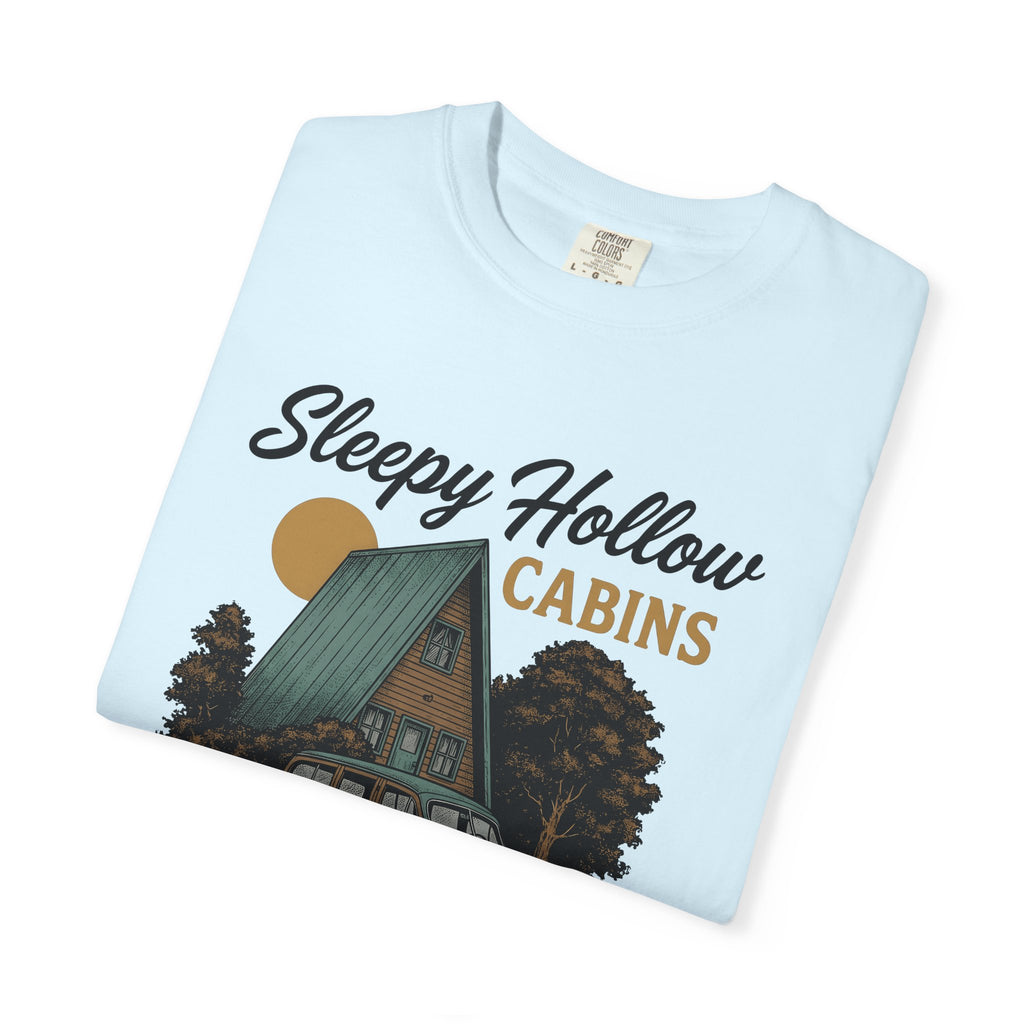 Cabin Car Shirt Halloween Spooky Gift Women Vintage Tee Rv T-Shirt Horror Fan Creepy Graphic Creepy Illustration Retro Tree Tshirt