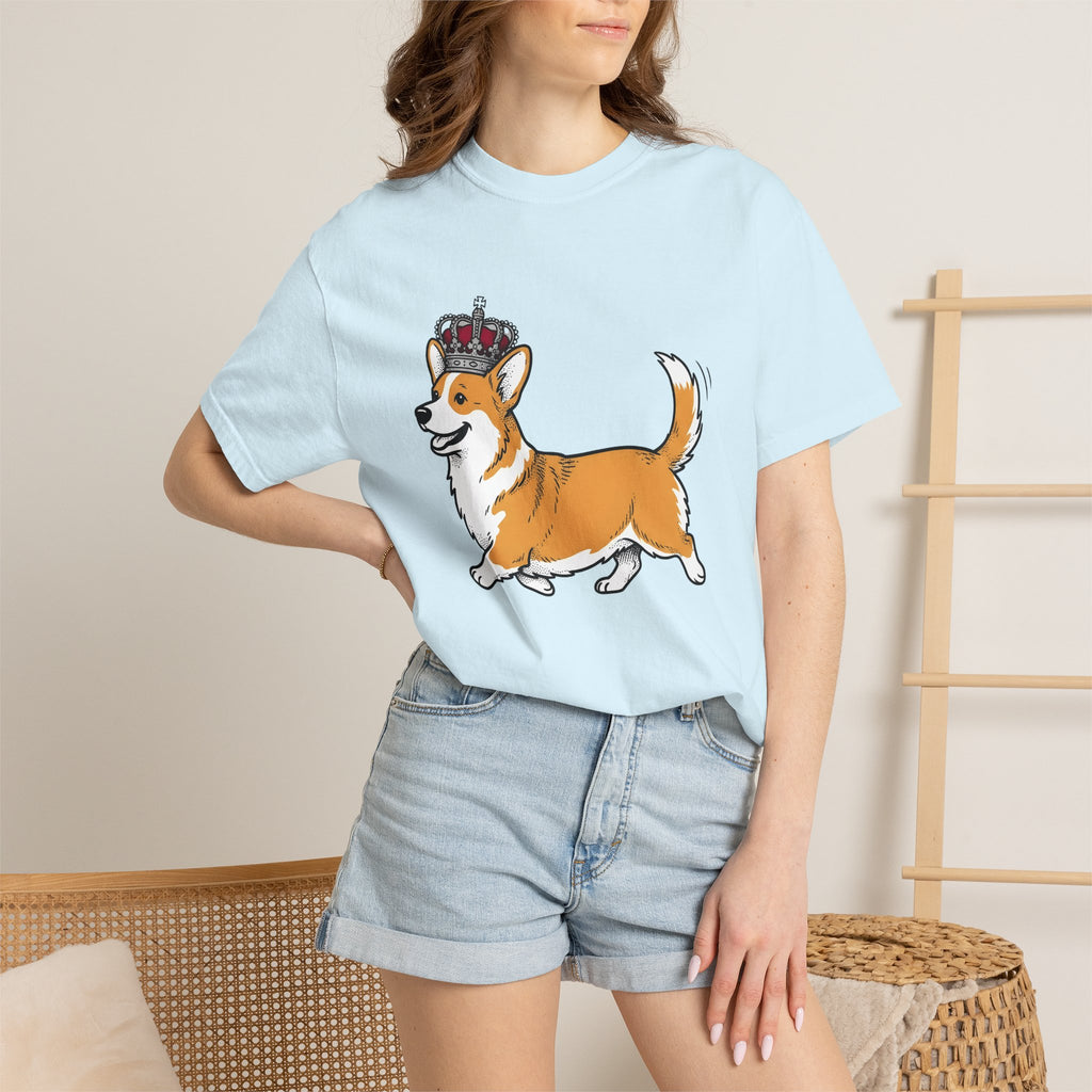 Corgi Canine Shirt Dog Beasts Gift Women Chibi Tee Dog T-Shirt Dog Fan Puppy Tshirt Creature Graphic Hand Drawn Coronet Tshirt